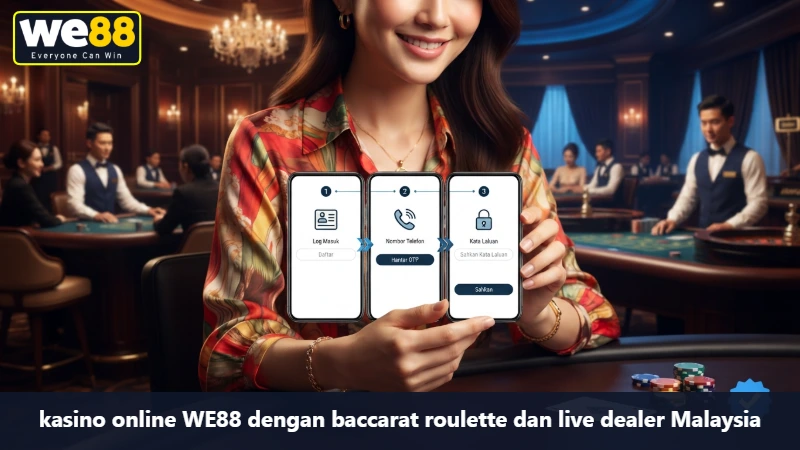 WE88 真人桌台与账户界面